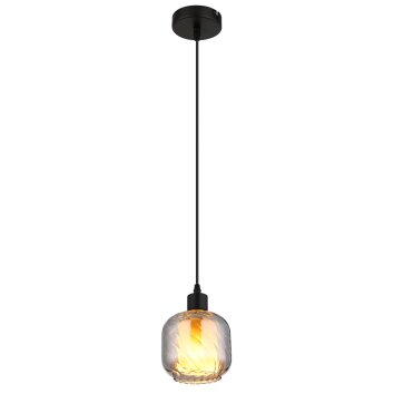 Globo Xia Hanglamp Zwart, 1-licht