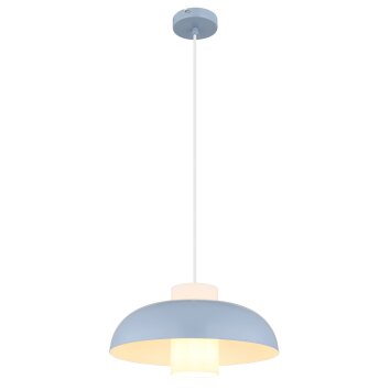 Globo Lowe Hanglamp Blauw, 1-licht