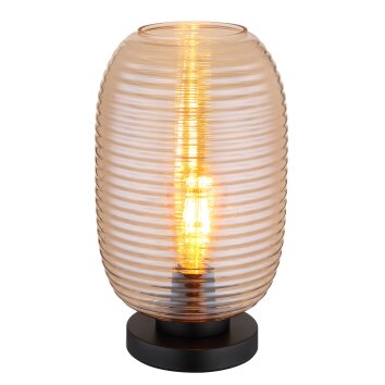 Globo Jefrey Tafellamp Zwart, 1-licht