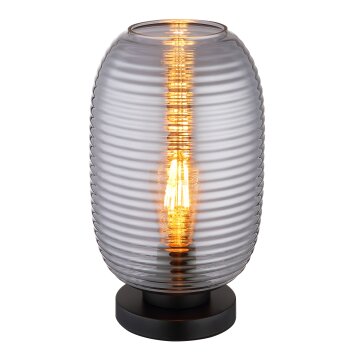 Globo Jefrey Tafellamp Zwart, 1-licht