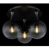 Globo Dalton Plafondlamp Zwart, 3-lichts