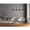 Globo Dalton Hanglamp Zwart, 4-lichts