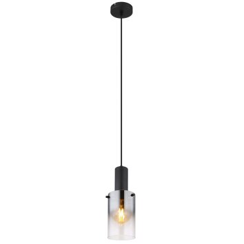 Globo Florentina Hanglamp Zwart, 1-licht