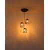 Globo Dichti Hanglamp Zwart, 3-lichts