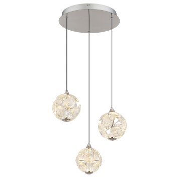 Globo Virina Hanglamp LED Chroom, 1-licht