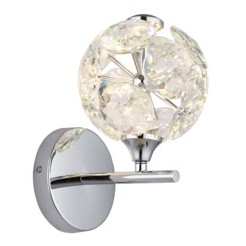 Globo Virina Wandlamp LED Chroom, 1-licht