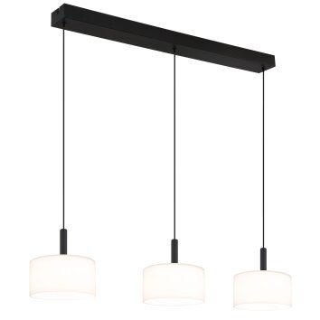 Globo Trenton Hanglamp LED Zwart, 1-licht