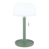 Paddenstoel look  Globo Norman Tafellamp LED Groen, 1-licht
