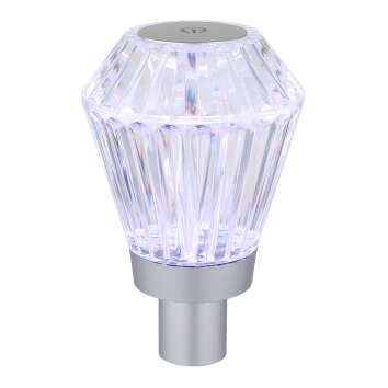 Globo Polimi Tafellamp LED Zilver, 1-licht, Kleurwisselaar