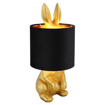Globo Rabbit Tafellamp Goud, 1-licht