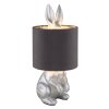 Globo Rabbit Tafellamp Zilver, 1-licht