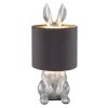 Globo Rabbit Tafellamp Zilver, 1-licht