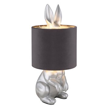 Globo Rabbit Tafellamp Zilver, 1-licht