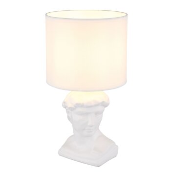 Globo Hermes Tafellamp Wit, 1-licht