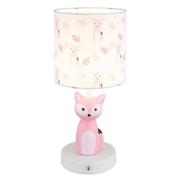 Globo Foxy Tafellamp LED Roze, Wit, 1-licht