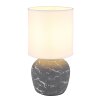 Globo Marble Tafellamp Grijs, 1-licht