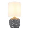 Globo Marble Tafellamp Grijs, 1-licht