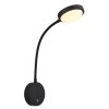 Globo Pegasi Wandlamp LED Zwart, 1-licht