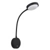Globo Pegasi Wandlamp LED Zwart, 1-licht