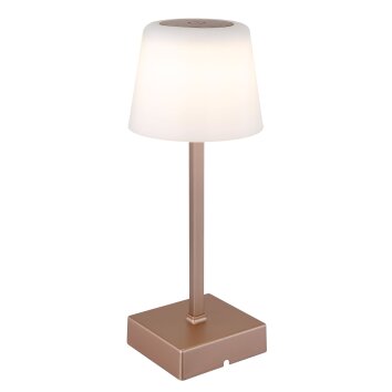 Globo Xayden Tafellamp LED Champagne, Champagne, 1-licht