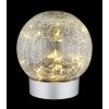Globo Soona Tafellamp LED Zilver, 1-licht