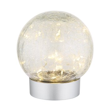 Globo Soona Tafellamp LED Zilver, 1-licht