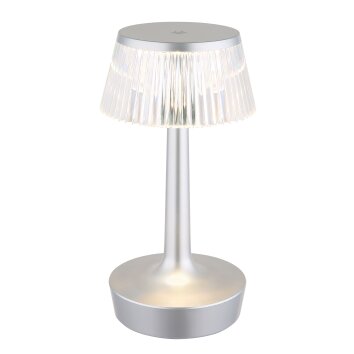 Globo Lucio Tafellamp LED Zilver, 1-licht