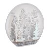 Globo Winteria deco licht LED Zilver, Transparant, Helder, Wit, 12-lichts