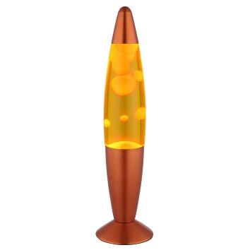 Lavalamp  Globo Etna lavalamp, Tafellamp LED Oranje, 1-licht
