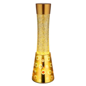 Lava lamp  Globo Sparkle lavalamp, Tafellamp LED Goud, 1-licht
