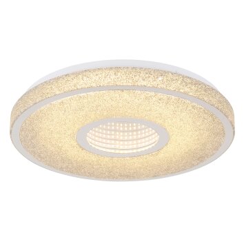 Globo Astania Plafondlamp LED Chroom, Wit, 1-licht
