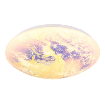 Globo Gaia Plafondlamp LED Wit, 1-licht