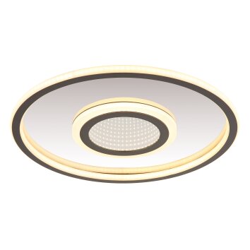 Globo Cara Plafondlamp LED Grijs, Zilver, 1-licht