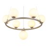 Globo Riha Hanglamp Wit, 7-lichts