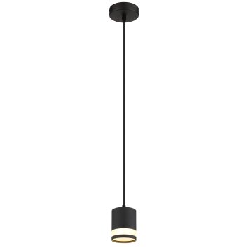 Globo Lucero Hanglamp Zwart, 1-licht