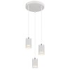 Globo Korben Hanglamp Wit, 3-lichts