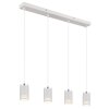 Globo Korben Hanglamp Wit, 4-lichts