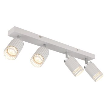 Globo Korben Plafondlamp Wit, 4-lichts
