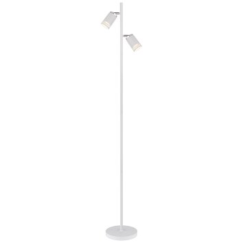 Globo Korben Staande lamp Wit, 2-lichts