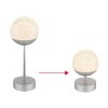 Globo Gavin Tafellamp LED Zilver, 1-licht