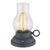 Globo Petro Tafellamp LED Antraciet, 1-licht