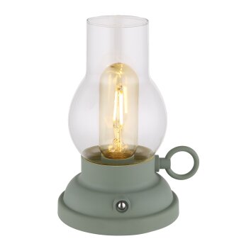 Globo Petro Tafellamp LED Groen, 1-licht