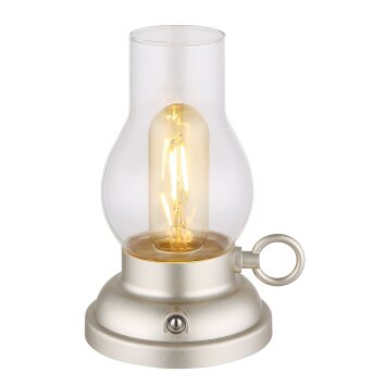 Globo Petro Tafellamp LED Champagne, 1-licht