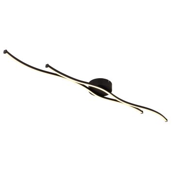 Globo Boyd Plafondlamp LED Zwart, 1-licht