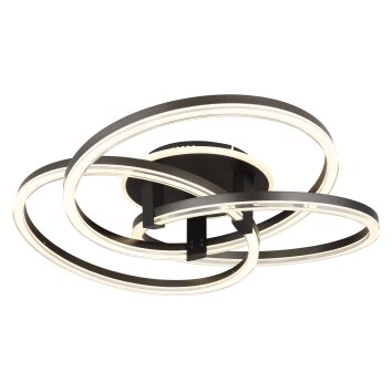 Globo Tris Plafondlamp LED Antraciet, 1-licht, Afstandsbediening