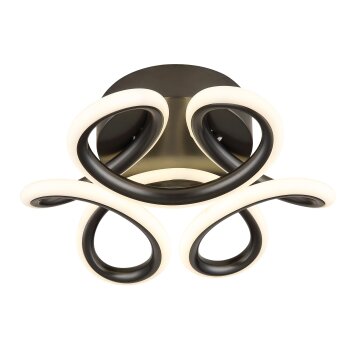 Globo Melisand Plafondlamp LED Antraciet, 1-licht