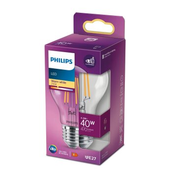 Philips LED E27 4,3 Watt 2700 Kelvin 470 Lumen