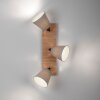 JUST LIGHT GERDA MICHEL Plafondlamp, Plafondspot Natuurlijke kleuren, Zwart, 3-lichts