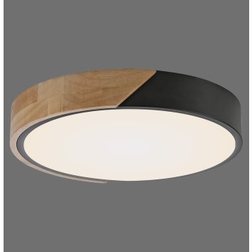 Lichten Direct BILA Plafondlamp LED Zwart, 1-licht