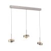 Paul Neuhaus Q-Serie Q-Rotate Hanglamp LED Zilver, 3-lichts, Afstandsbediening